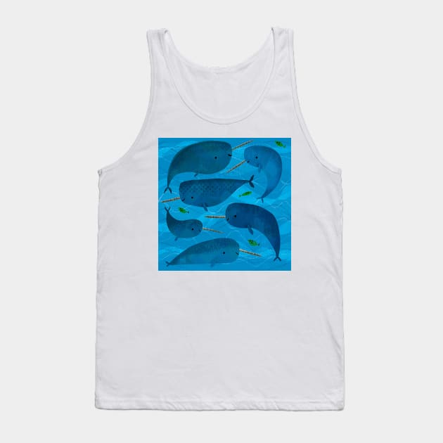 Narwhals Tank Top by Gareth Lucas